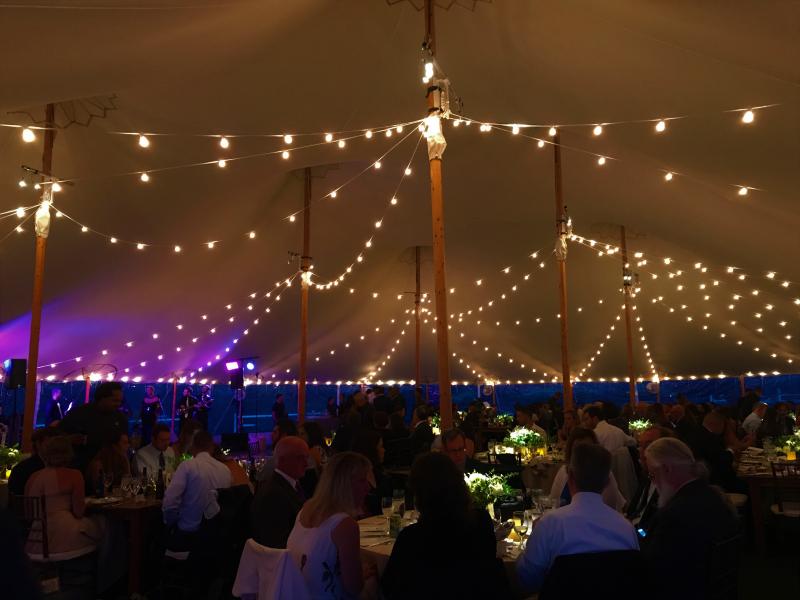 Bistro String Lighting at Jonathan Edwards Winery Stonington CT
